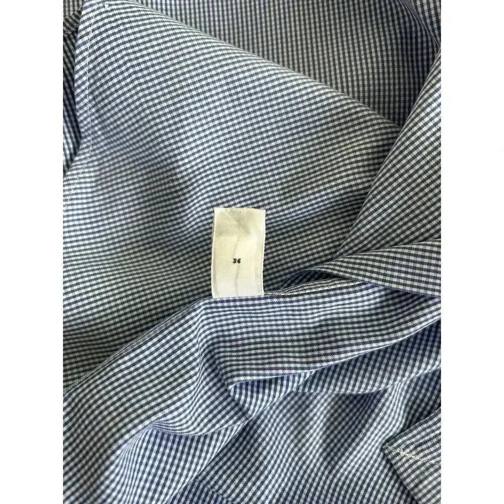 Ralph Lauren Blake Blue Cotton Micro-check Pony Logo Button Down Shirt Size L - Picture 12 of 13
